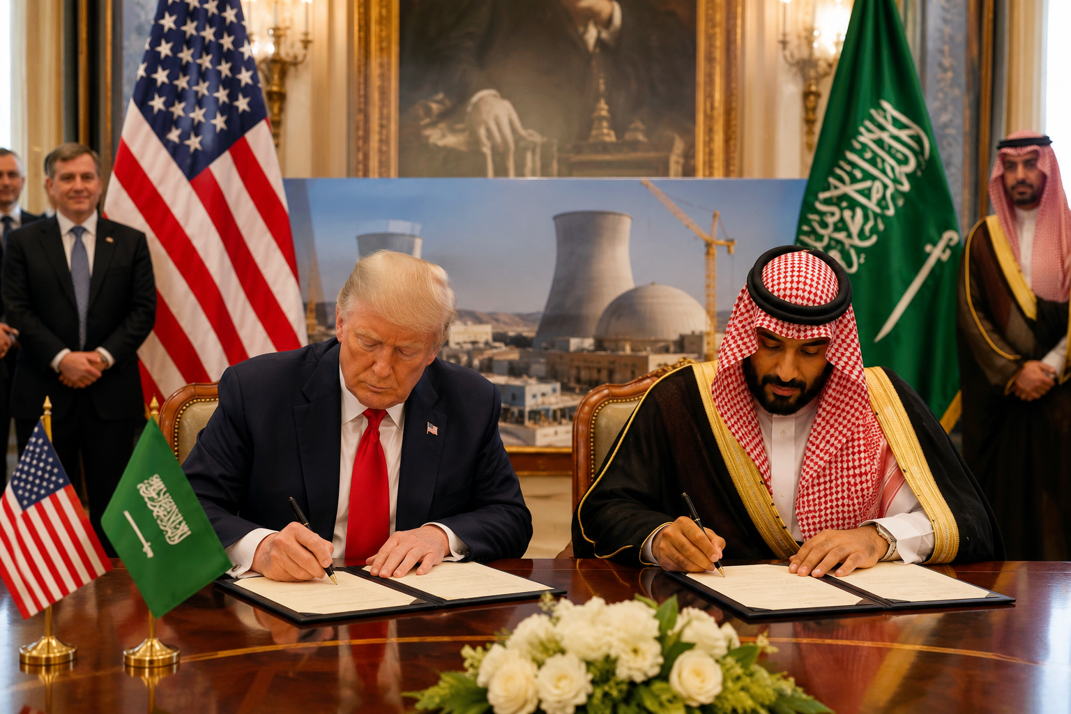 Trump អនុម័តកិច្ចព្រមព្រៀងនុយក្លេអ៊ែរ ៣០ ឆ្នាំ ជាមួយអារ៉ាប៊ីសាអូឌីត តម្លៃរាប់សិបពាន់លានដុល្លារ